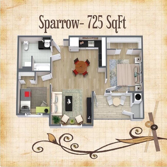 Floorplan - LARC at Olympia (Senior Housing 62+)