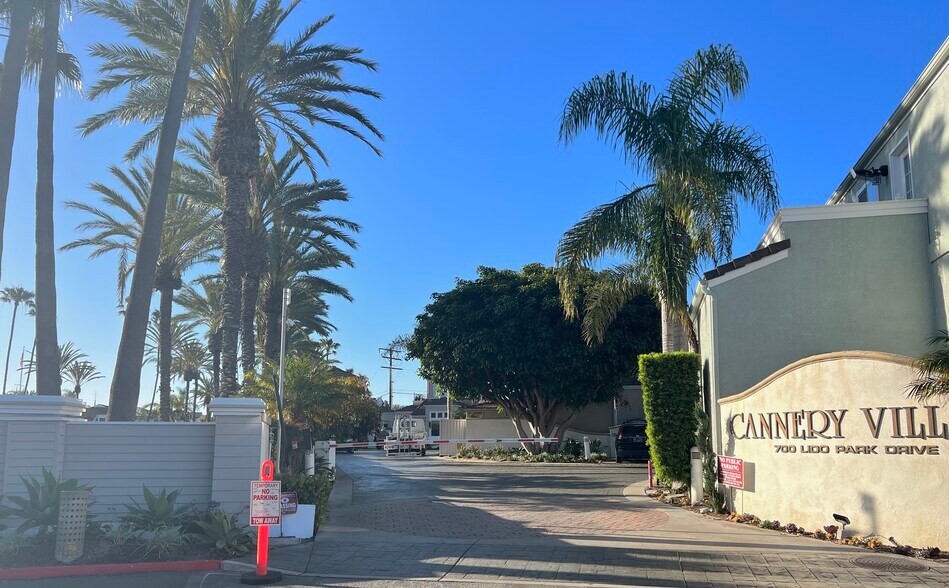 Entrance to gated community - 700 Lido Park Dr