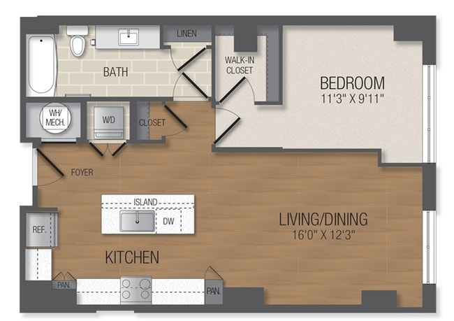 Floorplan - The Acadia at Metropolitan Park