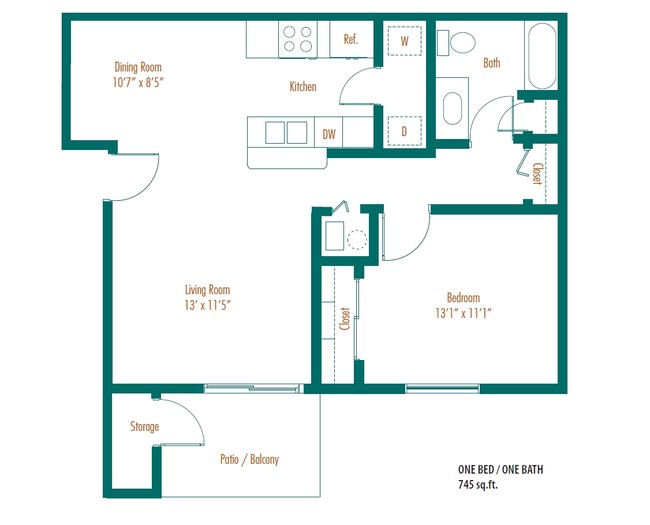 1BR/1BA - Sycamore Springs