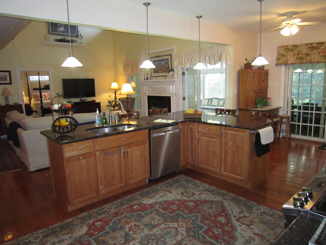 Kitchen Island looking into LR - 102 London Cir S