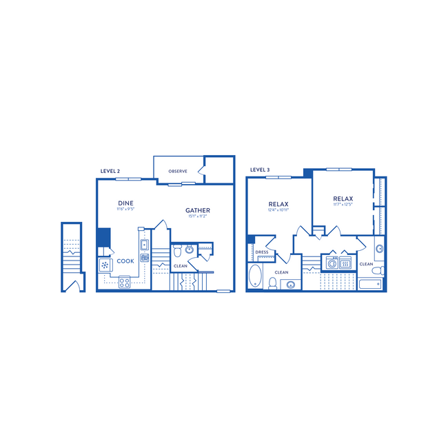 Floorplan - Huntington Townhomes