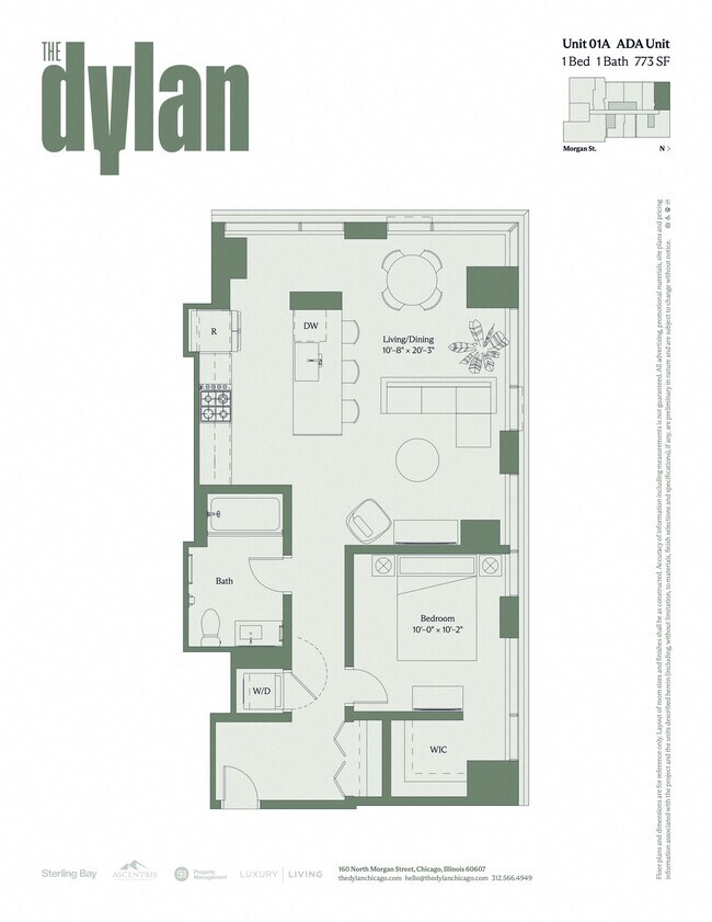 Floorplan - The Dylan Chicago