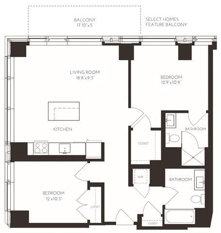 Floorplan - VIA Seaport Residences