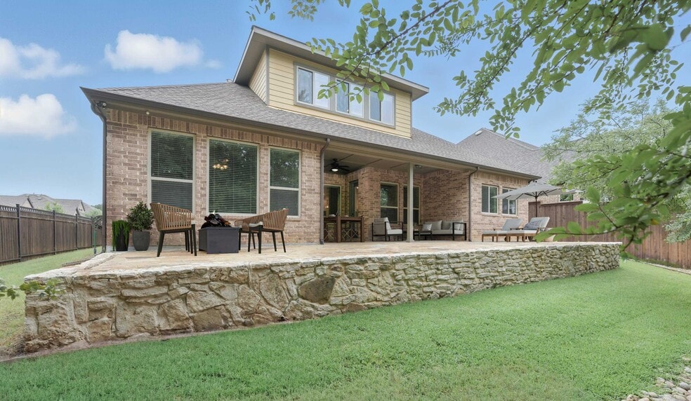 Patio - Virtually Staged - 508 Hidden Meadow Dr