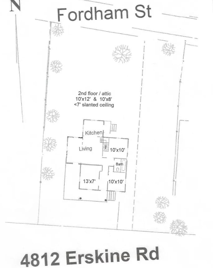 site plan - 4812 Erskine Rd