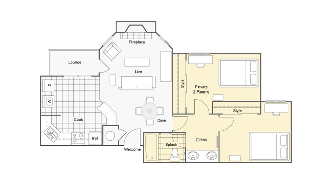 Floorplan - Harper Flatts