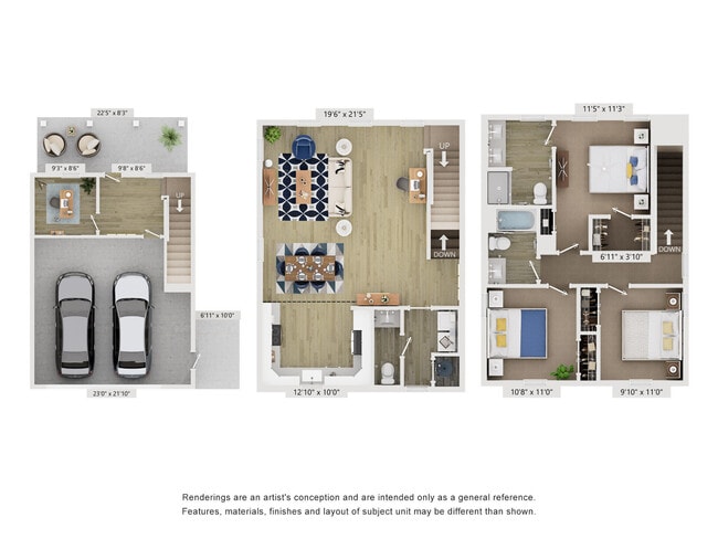 Floorplan - Hamlet Quail Crossing - Homes and Townhomes