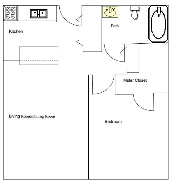 1BR/1BA - Harbor Pointe Apartments