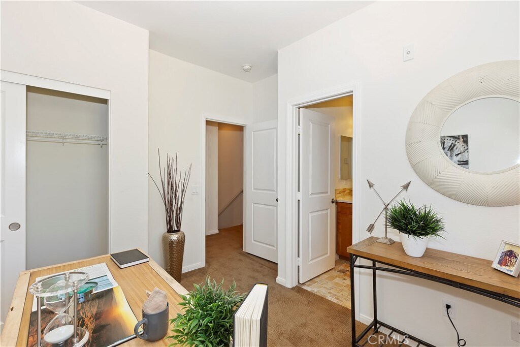 View from corner of office staged bedroom 3rd level - 335 S Glendora Ave