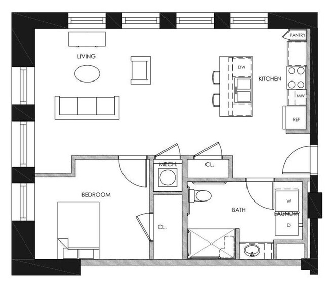 Floorplan - Sands Senior Apartments