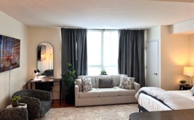 Spacious 486SF studio w/ distinct living, sleeping and work areas. - 350 G St SW