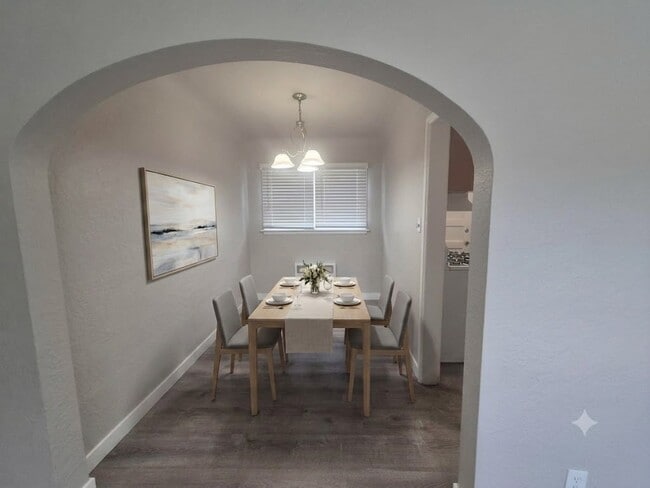 staged dining room cottages on vance - Cottages on Vance