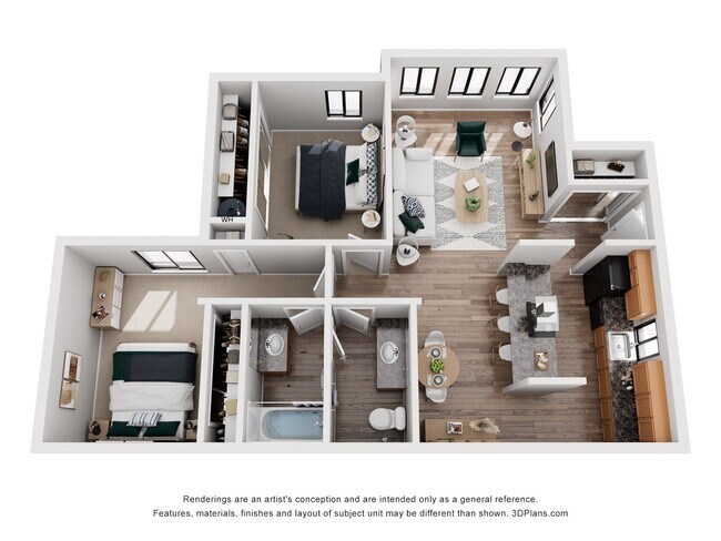 Floorplan - Oakbrook Apartments