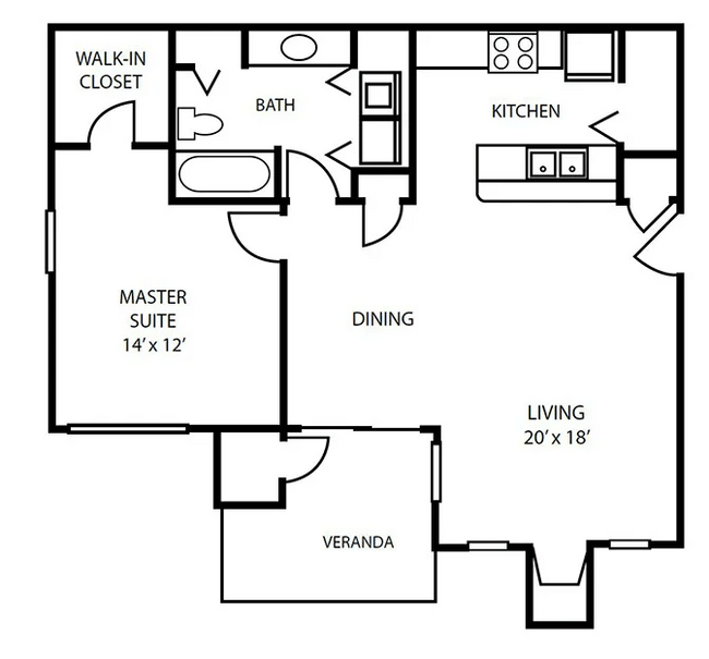 Floorplan - Pallas Townhomes and Apartments