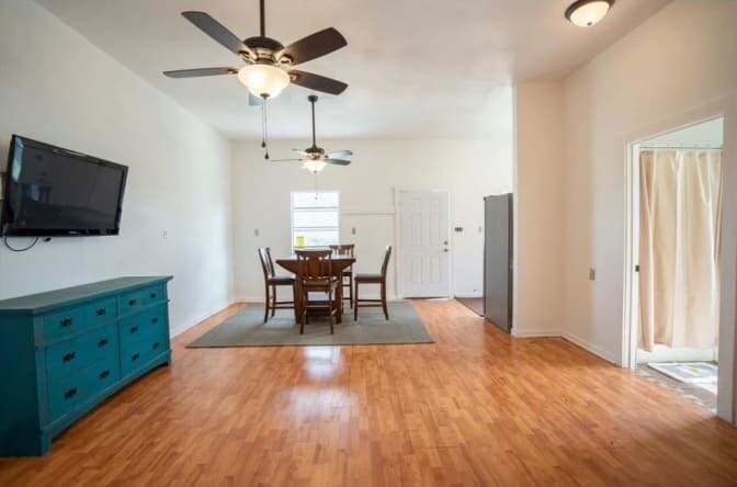 Living room facing front - 305 Branch St