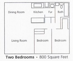 2BR/1BA - Blue Water Garden