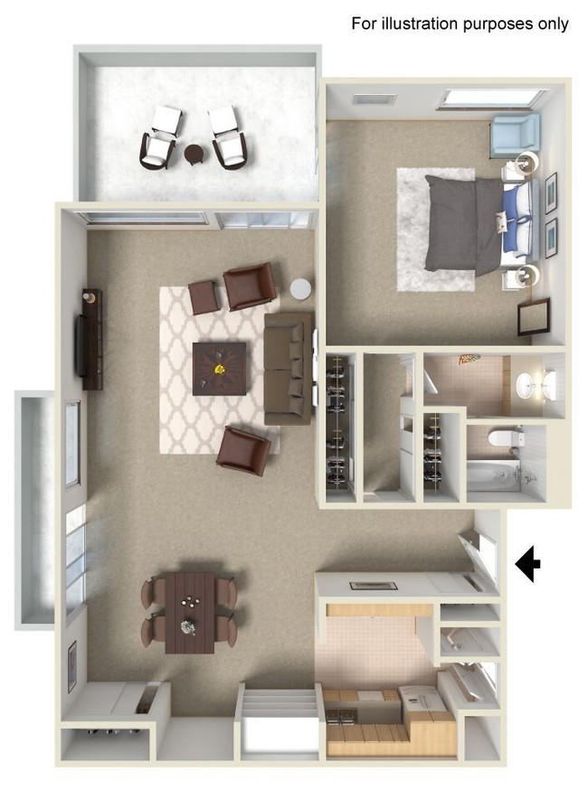 Floorplan - Oak Creek Apartments