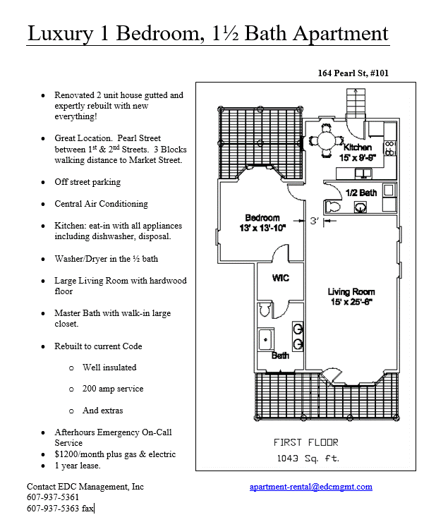 Floor Plan - 164 Pearl St