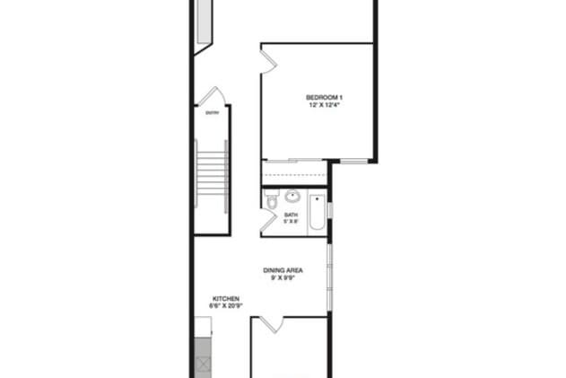 Large 2-Bedroom/1-Bath - Woodlawn Commons