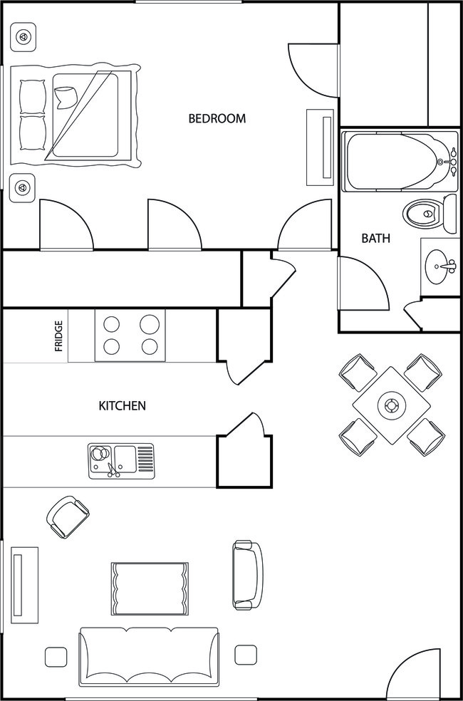 1BR/1BA - The Villas of Cherry Hollow