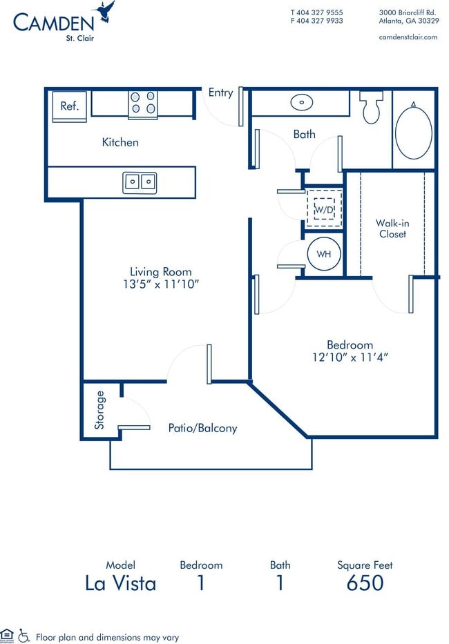 Floorplan - Camden St. Clair