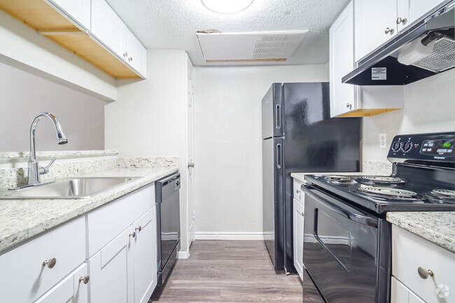 2BR, 1BA - 737SF Kitchen Room - Calypso Apartments