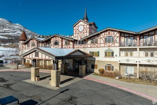 The entry to the Villas at Zermatt - 840 Bigler Ln