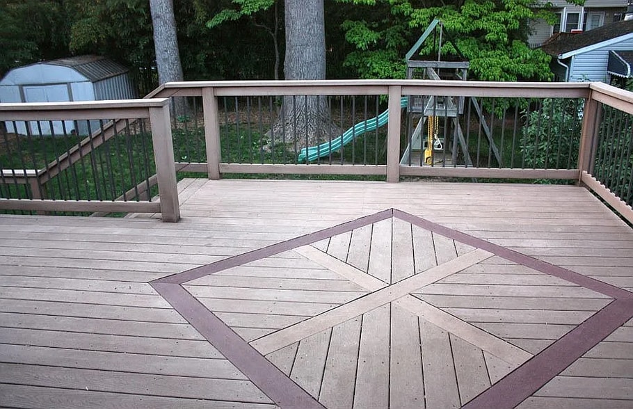 Trek Deck with Diamond Inlay (playground has been removed) - 1123 Little Magothy Vw