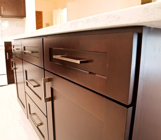 Isle cabinets, detail - 1250 Park Ave W