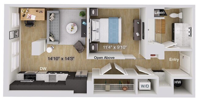Floorplan - Foster on the Park Apartments