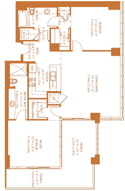 2BR/2BA - Midtown 4