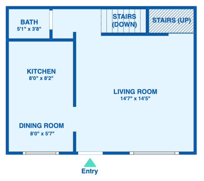 First Floor Plan - 677 Vrain St