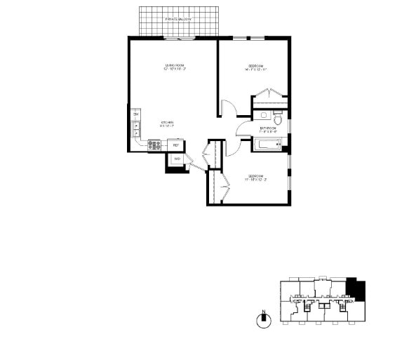 Floorplan - 1323 W Morse Ave