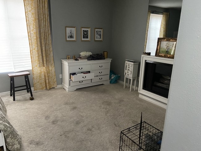 Master Bedroom w Fireplace - 7120 La Tijera Blvd