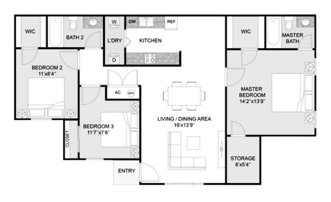 Floorplan - The Landings at Tiger Lily