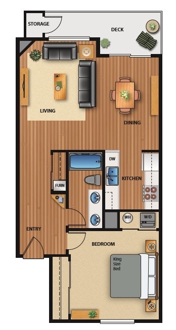 Floorplan - Evergreen Ridge Apartments