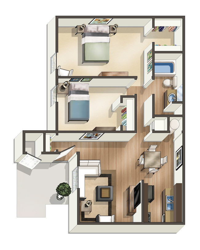 Floorplan - Echo Trail Apartments