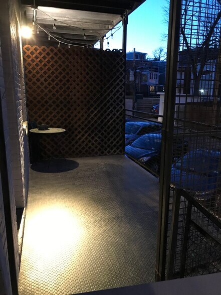 Private balcony with lockable gate. - 1519 Park Rd NW