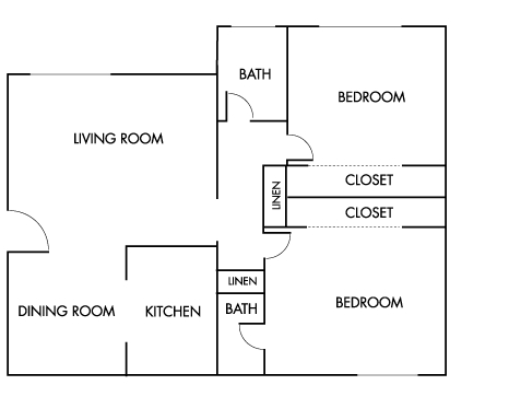 2BR/2BA - The Greencliff Apartments