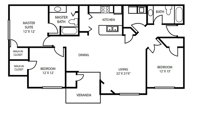 Floorplan - Pallas Townhomes and Apartments