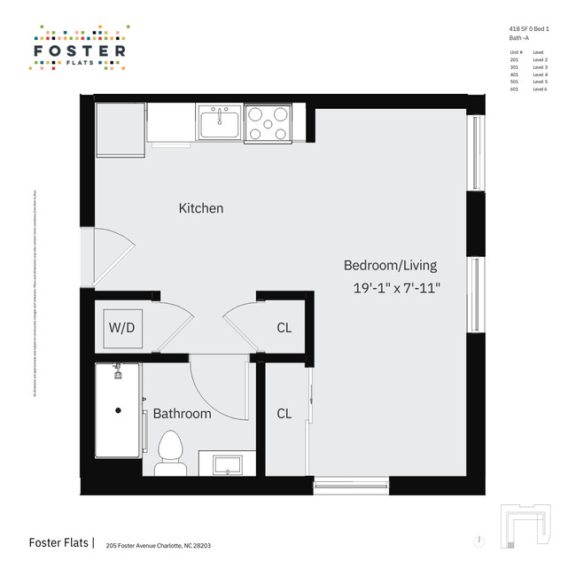 Floorplan - Foster Flats