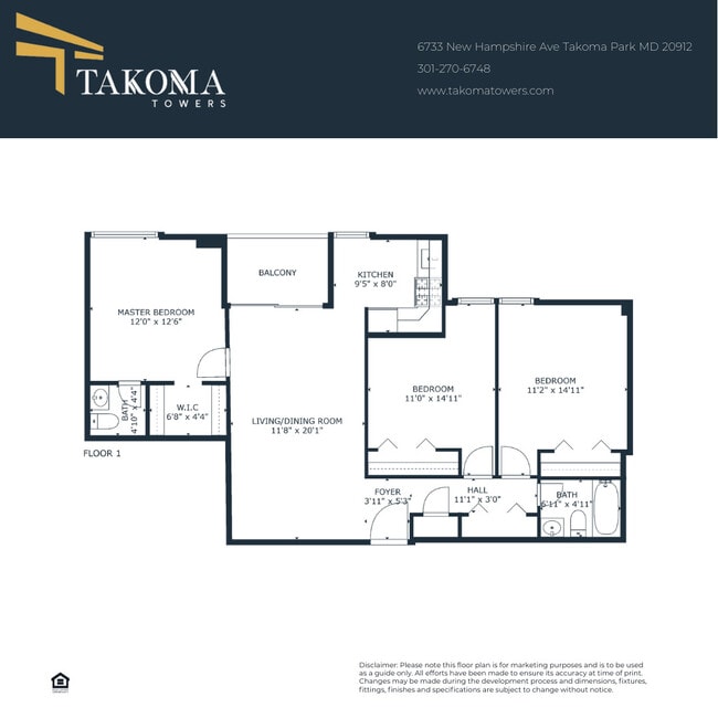 Floorplan - Takoma Towers