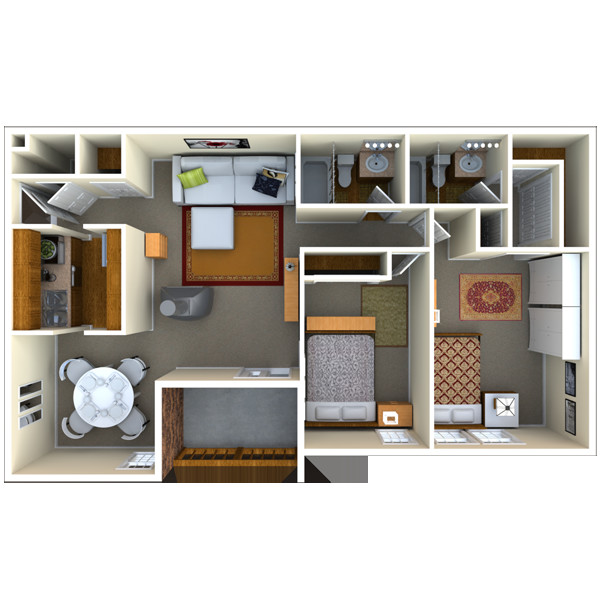 Floorplan - The Habitat Apartments