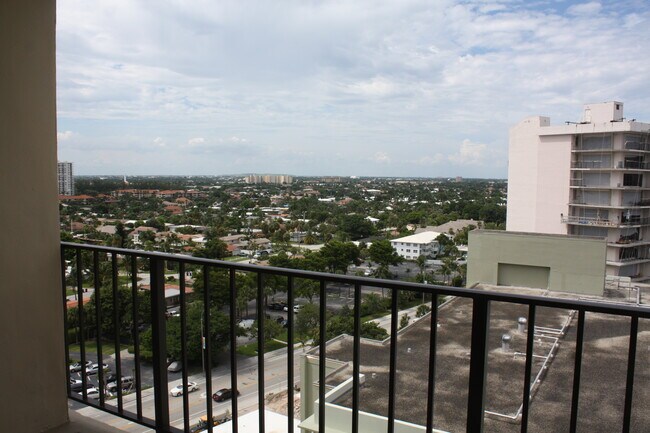 View of City & Canal from Balcony - 1900 S Ocean Blvd
