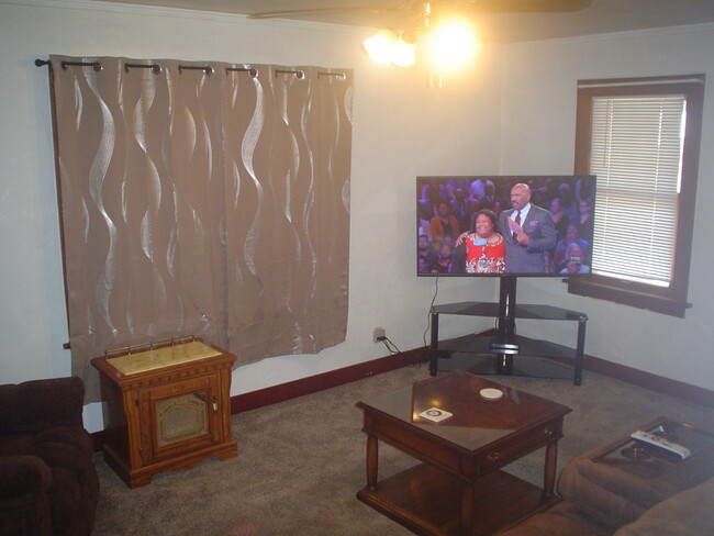 Living room- 55 " smart flatscreen - 714 Main St