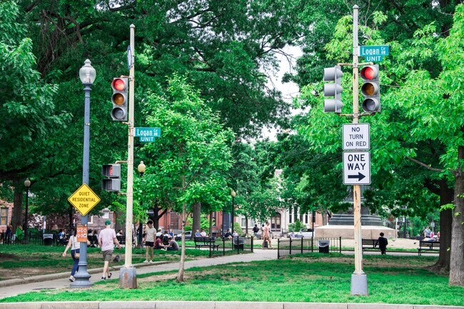 LOGAN Circle is just across the street 2 blks - 1300 N St NW