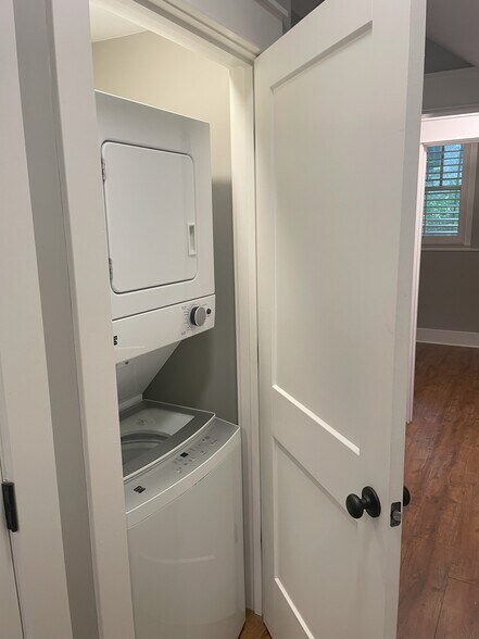 Washer and dryer included in apartment - 460 E Pharr Rd