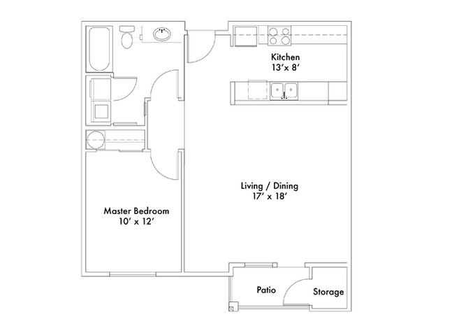 Floorplan - Scriber Creek Apartments