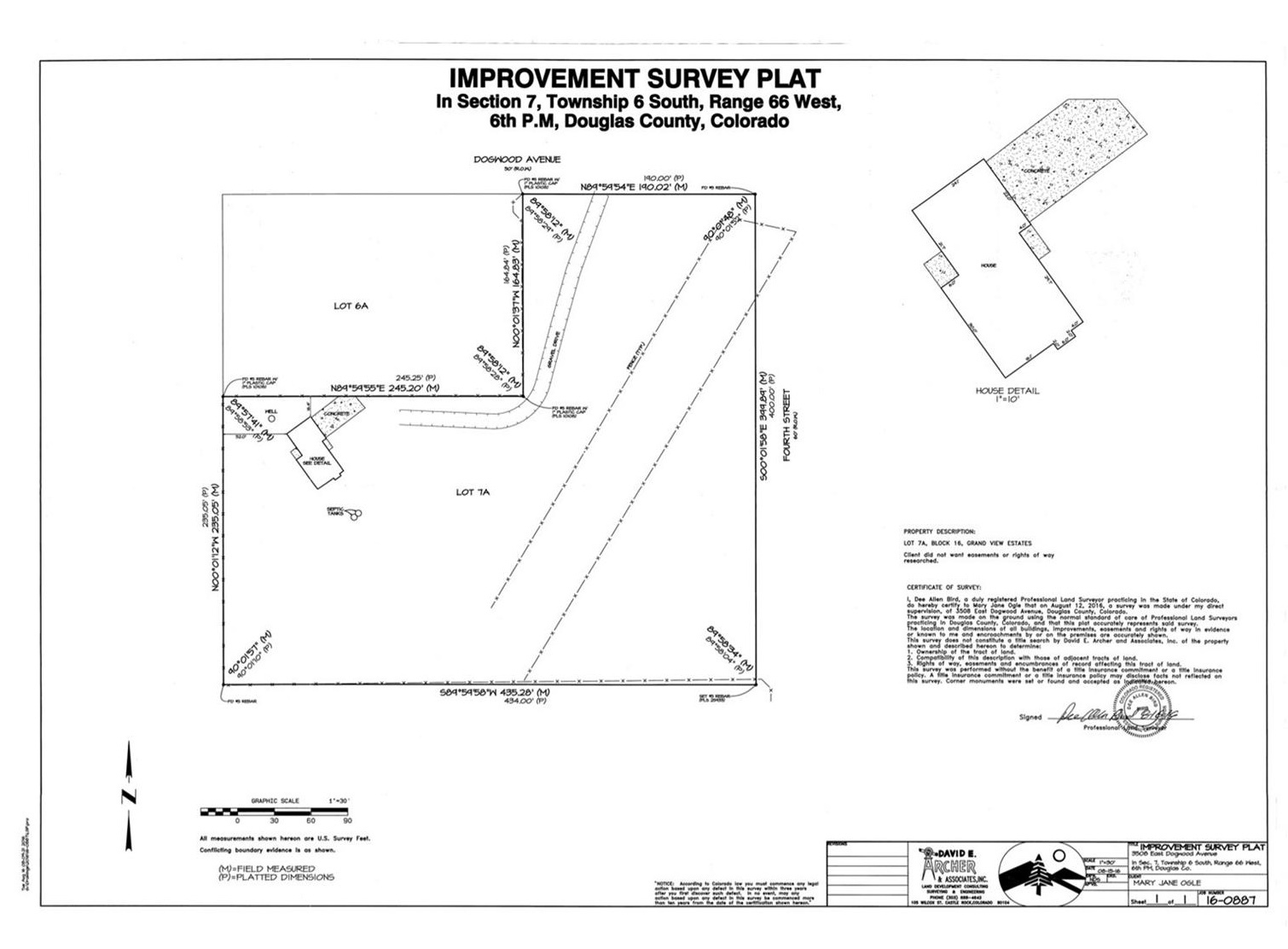 PLAT MAP - 3508 Dogwood Ave
